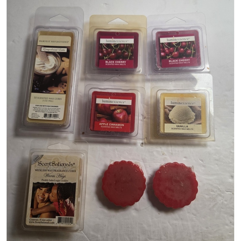 Lot Of 8 Luminescence, Harvest Reflections, Unbranded Variety Scented Wax Melts